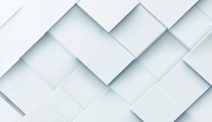 Obraz premium Abstract white square geometric pattern