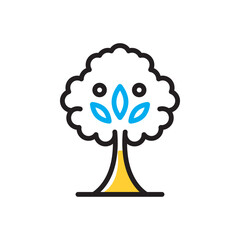 Multi color icon for tree