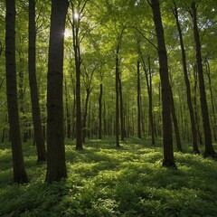 Obraz premium forest in the morning