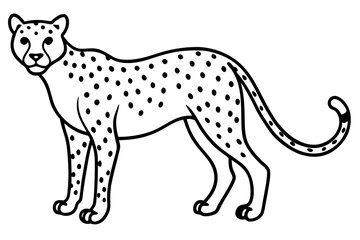 Elegant Cheetah Silhouette