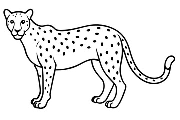 Elegant Cheetah Silhouette