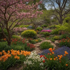 Fototapeta premium garden in spring