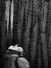 black and white background