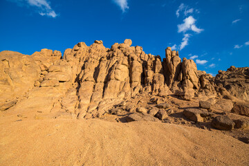 Fototapeta premium View of desert mountain landscape