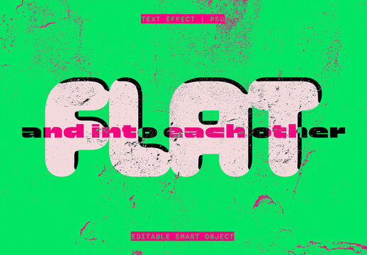 Colorful Flat Text Effect