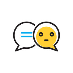 Multi color icon for speech bubbles