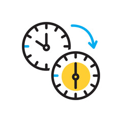 Multi color icon for change