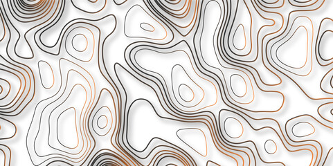 Modern background for covers, invitations, posters, banners, flyers. Abstract papercut and color multi layer gradient on vector green pattern background. Modern paper cut topography water map cover 