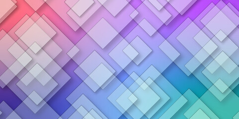 Seamless abstract technology concept background. Abstract Geometrical Multicolored Background. Abstract geometric background with colorful tiles.