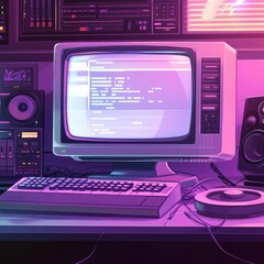 Retro old computer user interface,Pink Y2K computer window page and retro interface of PC screenTrendy,y2k pc element,8 bit pixel art,Transgressive conceptual modern art,kawaii retro 90s style.