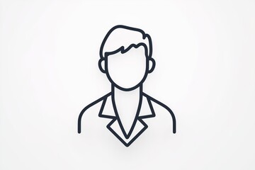 3D minimalist pharmacist symbol design on a white background.