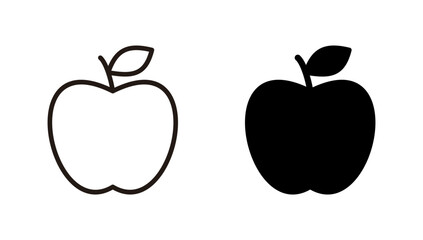 Apple icon vector. Apple sign and symbols for web design.