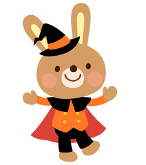 かわいいウサギ　ハロウィン
