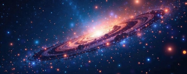 Twinkling stars and sparkles in a vast cosmic expanse, cosmic expanse, infinity, hope