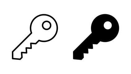 Key icon vector. Key sign and symbol.
