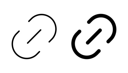 Link icon vector. Hyperlink chain sign and symbol