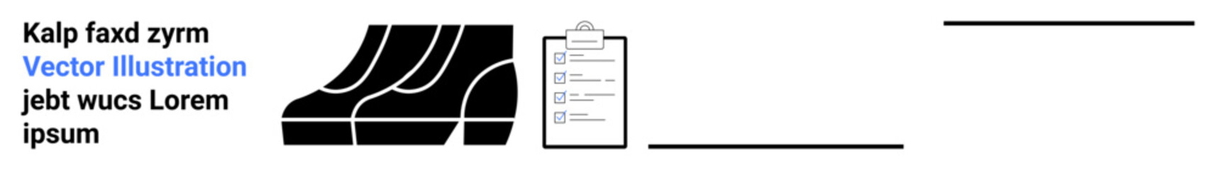 Stack of documents beside a checklist clipboard signifies organization and structured workflow. Ideal for office productivity, task management, planning, organization, efficiency, and flat landing