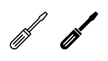 Screwdriver icon vector.tools sign and symbol