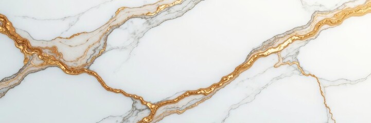 Close-up of elegant white marble with intricate natural patterns, texture, white