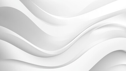 Obraz premium Abstract white wavy curves background