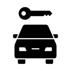 car rental icon vector template