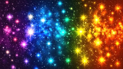 Vibrant abstract fireworks display night sky digital artwork colorful stars artistic viewpoint celebration concept