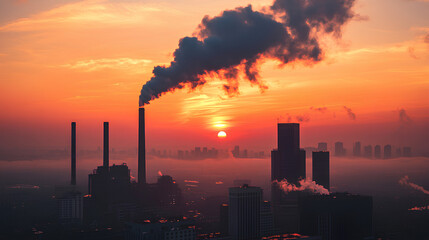 Obraz premium Carbon emission reduction target, Green economy and sustainability Net Zero future. Sustainable development