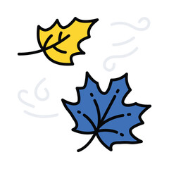 Leaf vector filled outline icon. EPS 10 file