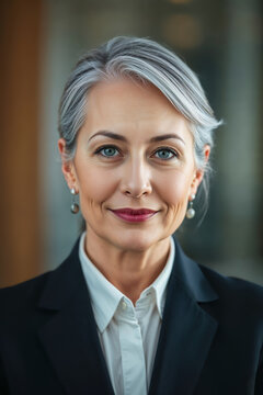 Senior Austrian businesswoman. Profile picture of a professional business lady from Vienna, Austria