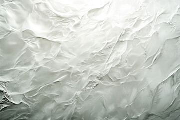 Obraz premium Abstract grayscale image depicting flowing, textured forms resembling ice, clouds, or sand dunes.