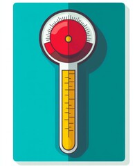 Medical thermometer icon
