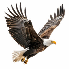 Fototapeta premium An eagle is a large, powerful bird of prey known for its keen vision