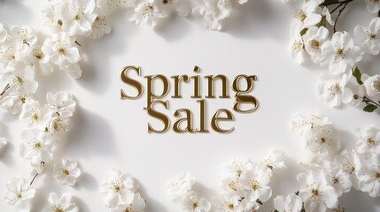 Elegant Spring Sale Floral Background