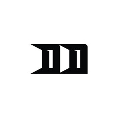 DD monogram logo design letter text name symbol monochrome logotype alphabet character simple logo