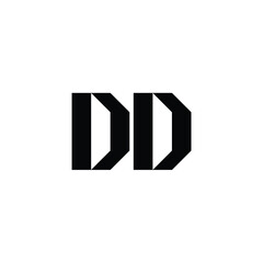 DD monogram logo design letter text name symbol monochrome logotype alphabet character simple logo