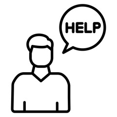 Ask For Help Icon