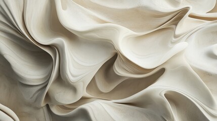 Obraz premium A soothing mix of beige, cream, and taupe marble textures with flowing organic patterns in a sophisticated style