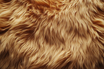 Fototapeta premium Close-up view of light brown fur, showcasing texture and softness.