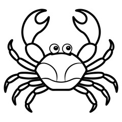 Elegant Crab Outline
