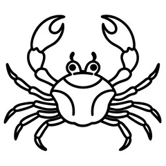 Elegant Crab Outline