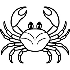 Elegant Crab Outline