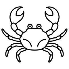Elegant Crab Outline