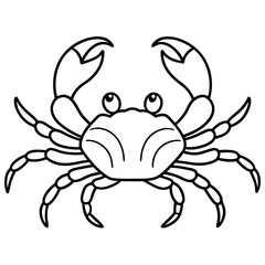 Elegant Crab Outline