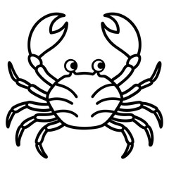 Elegant Crab Outline