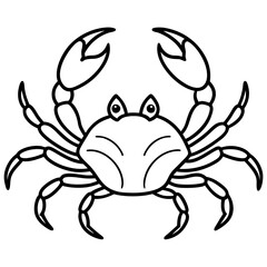 Elegant Crab Outline