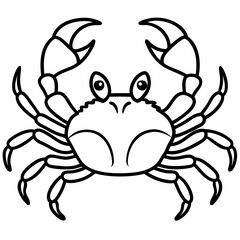 Elegant Crab Outline