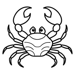 Elegant Crab Outline