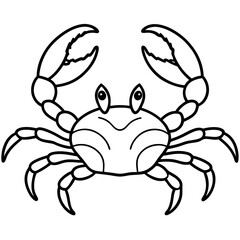 Elegant Crab Outline