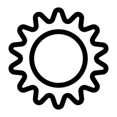 sunny  icon for illustration