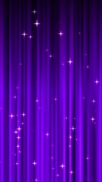 キラキラ輝くカーテン背景のループ動画（紫）【縦長ビデオ】